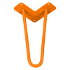 Ножка мебельная HAIRPIN Leg 2ROD Small h15см оранжевая