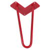 Ножка мебельная HAIRPIN Leg 2ROD Small h15см, красная