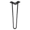 Ніжка меблева HAIRPIN Leg 2ROD Small h36см чорна глянсова