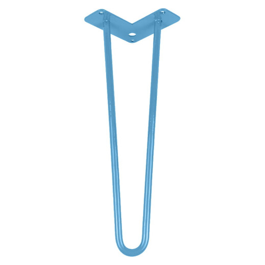 Ніжка меблева HAIRPIN Leg 2ROD Small h36см блакитна