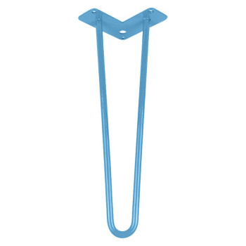 Ніжка меблева HAIRPIN Leg 2ROD Small h41см блакитна