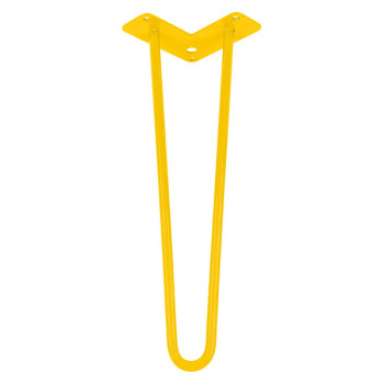 Ніжка меблева HAIRPIN Leg 2ROD Small h41см жовта