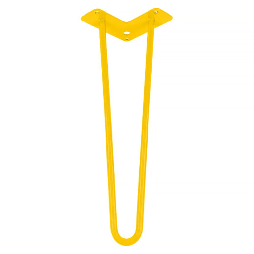 Ніжка меблева HAIRPIN Leg 2ROD Small h41см жовта