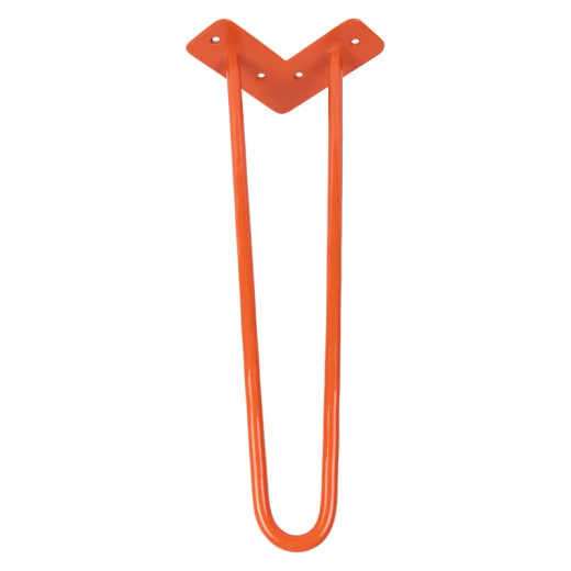 Ножка мебельная HAIRPIN Leg 2ROD Small h41см, оранжевая