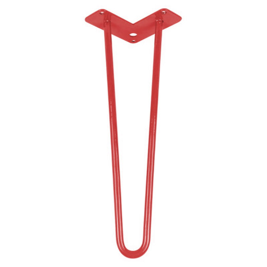 Ніжка меблева HAIRPIN Leg 2ROD Small h41см червона