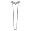 Ножка мебельная HAIRPIN Leg 2ROD Small h46см серебряная