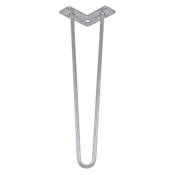 Ніжка меблева HAIRPIN Leg 2ROD Small h46см срібна