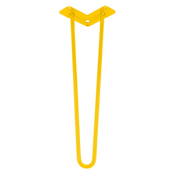 Ножка мебельная HAIRPIN Leg 2ROD Small h46см желтая