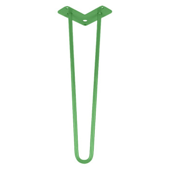 Ніжка меблева HAIRPIN Leg 2ROD Small h46см зелена