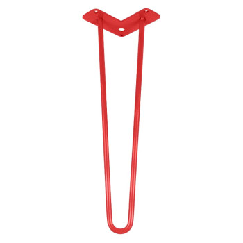 Ніжка меблева HAIRPIN Leg 2ROD Small h46см червона