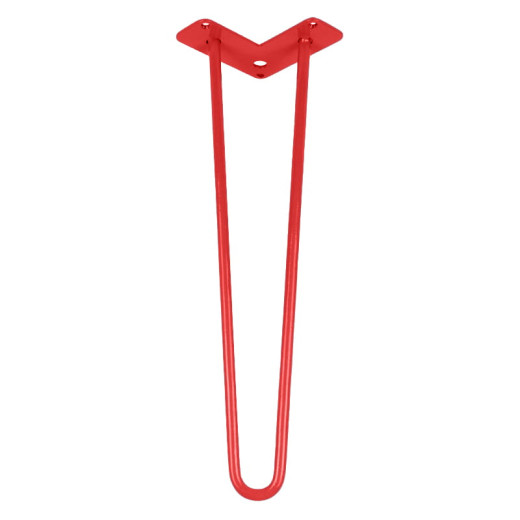 Ножка мебельная HAIRPIN Leg 2ROD Small h46см красная