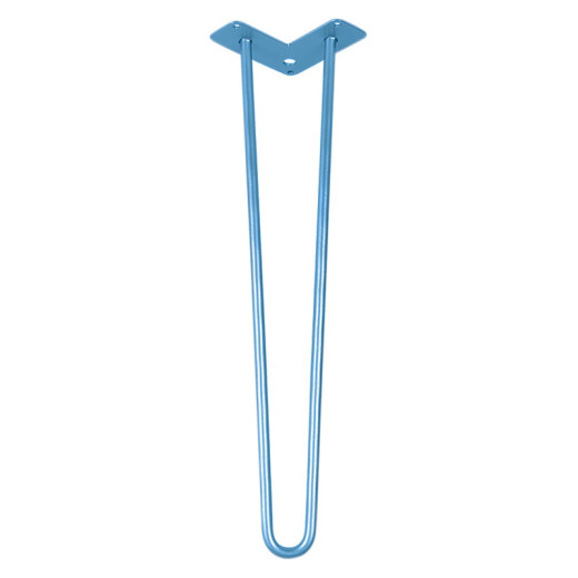 Ножка мебельная HAIRPIN Leg 2ROD Big h55см голубая