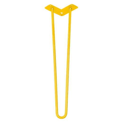 Ножка мебельная HAIRPIN Leg 2ROD Big h55см желтая