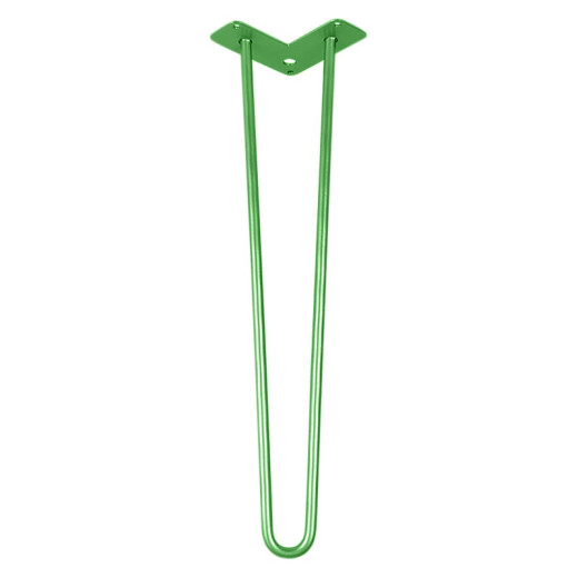 Ножка мебельная HAIRPIN Leg 2ROD Big h55см зеленая