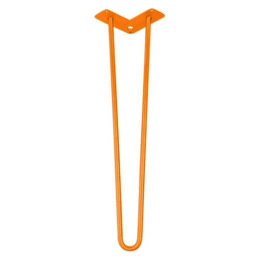 Ножка мебельная HAIRPIN Leg 2ROD Big h55см оранжевая