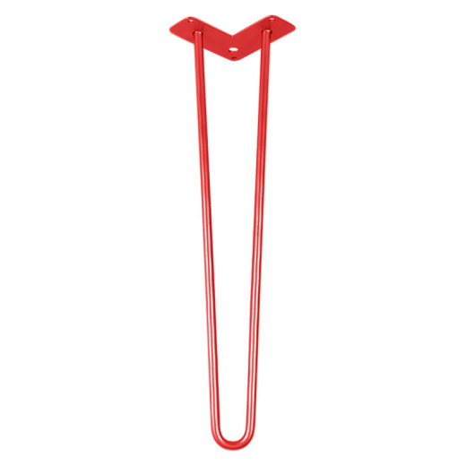 Ножка мебельная HAIRPIN Leg 2ROD Big h55см красная