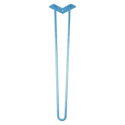 Ножка мебельная HAIRPIN Leg 2ROD Big h71см голубая