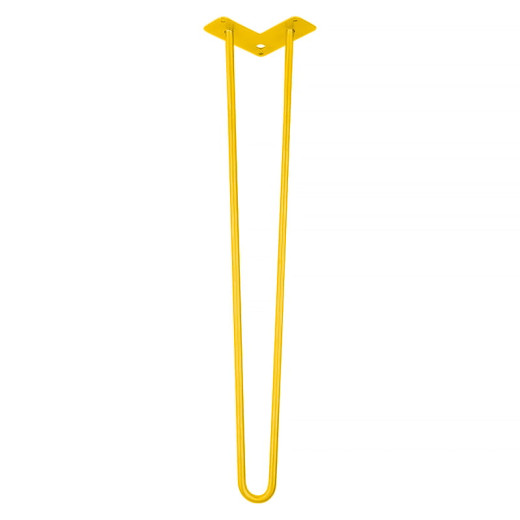 Ножка мебельная HAIRPIN Leg 2ROD Big h71см желтая