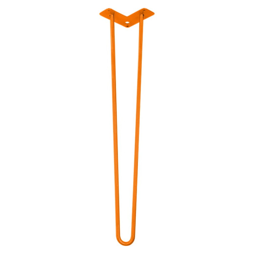 Ножка мебельная HAIRPIN Leg 2ROD Big h71см оранжевая