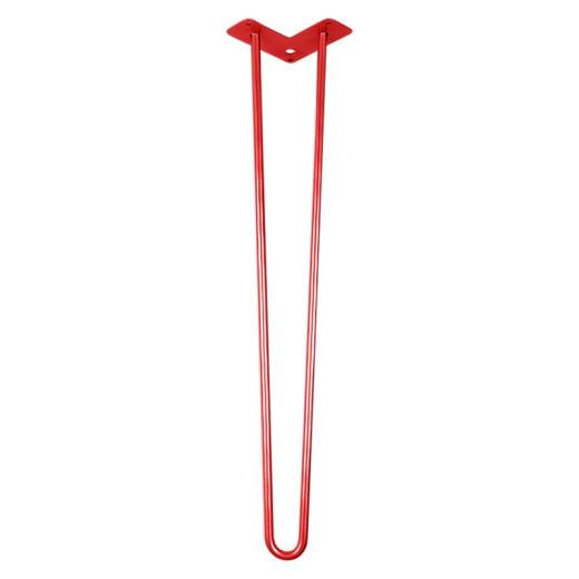Ножка мебельная HAIRPIN Leg 2ROD Big h71см красная
