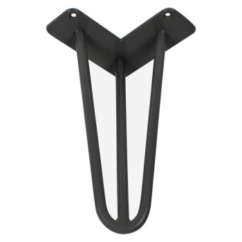 Ніжка меблева HAIRPIN Leg 3ROD Small h15см чорна структурна
