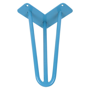 Ніжка меблева HAIRPIN Leg 3ROD Small h15см, блакитна