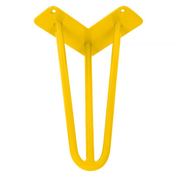 Ніжка меблева HAIRPIN Leg 3ROD Small h15см жовта