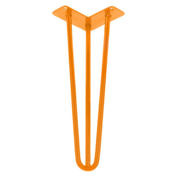 Ніжка меблева HAIRPIN Leg 3ROD Small h36см помаранчева