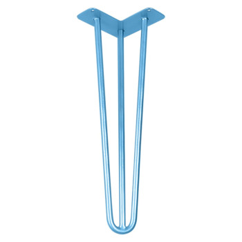 Ножка мебельная HAIRPIN Leg 3ROD Small h41см голубая