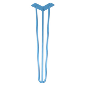 Ніжка меблева HAIRPIN Leg 3ROD Big h55см блакитна