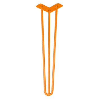 Ніжка меблева HAIRPIN Leg 3ROD Big h55см помаранчева