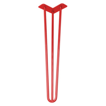 Ніжка меблева HAIRPIN Leg 3ROD Big h55см червона