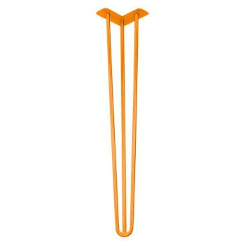 Ножка мебельная HAIRPIN Leg 3ROD Big h71см оранжевая