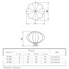 Ручка мебельная Ferro Fiori CR 9160.43 античная бронза|белый
