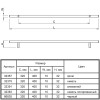Ручка релинговая RE 1006/320 (DR 10/320 G5) монолит Ø 10 никель