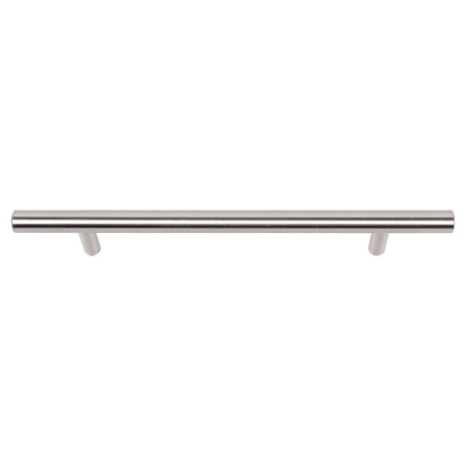 Ручка релинговая RE 1007/128 (DR 10/128 G8) монолит Ø 10 никель полированный