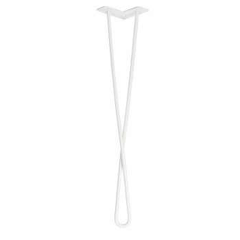 Ніжка меблева Петля HAIRPIN Leg Big h71см біла