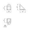 Уголок мебельный одинарный Z-02, венге