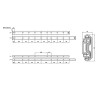 Напрямна телескоп. 53мм 80кг L=900mm MULLER