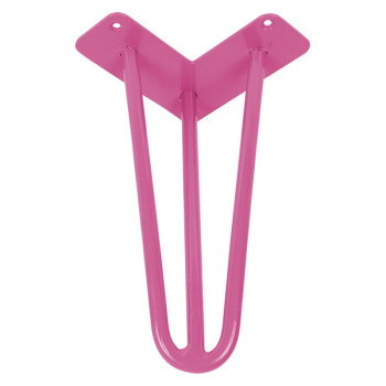 Ніжка меблева HAIRPIN Leg 3ROD Small h36см рожева