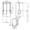 Гардеробный лифт (пантограф) 600-830мм, 12кг, белый Muller