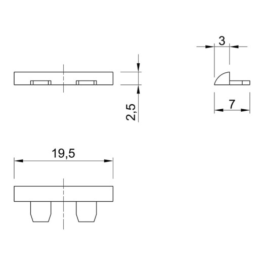 ю. Заглушка для ручки Ferro Fiori M 7020 никель