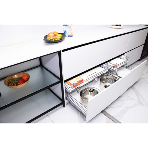 Корзина 600мм белый/хром, Galaxy VIBO (CCTGM260OMBASC)