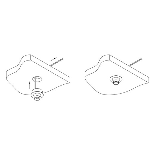 LED-светильник EYE, поворотный, 1, 2Вт, 12В, 6000К, алюминий