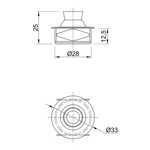 LED-светильник EYE, поворотный, 1, 2Вт, 12В, 6000К, алюминий