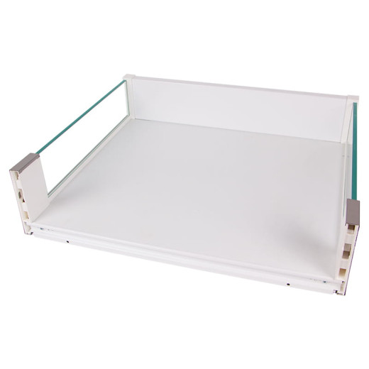 Корзина 900мм белый/стекло (крепл. к фас.), Essence VIBO (CCTGM90FEVBO)