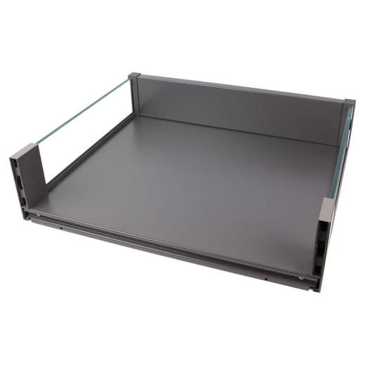 Кошик 900мм графіт/скло (крепл. до фас.), Essence VIBO (CCTGM90FEVGFO)