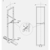 Полки для распашного карго 600мм 5шт., графит, Galaxy VIBO (CEM60CM50MBASVGF)