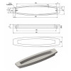 Ручка мебельная Ferro Fiori M 0780.128 черный