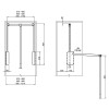 Гардеробный лифт (пантограф) 450-600мм графит Muller